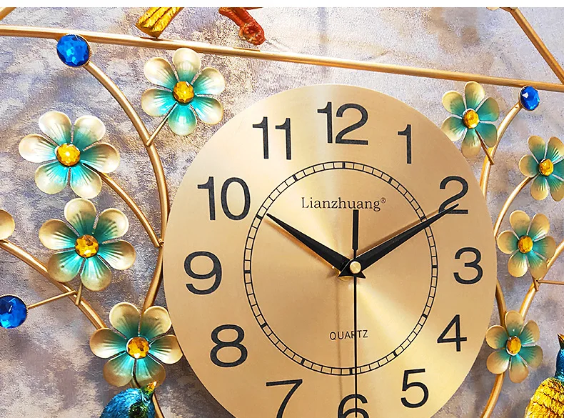 3D настенные часы с птицей европейские современные простые креативные для