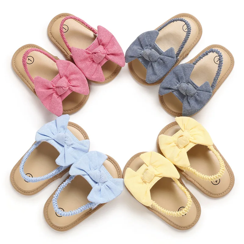 

Baby Girls Sandals Bow Knot Sandals Cute Summer Baby Shoes For Girl Flat Princess Casual Infant Toddler Shoes For Newborn