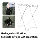 Складная портативная стойка для мусора на открытом воздухе, складная стойка для мусорного мешка, складная стойка для кемпинга, пикника, стойка для мусора