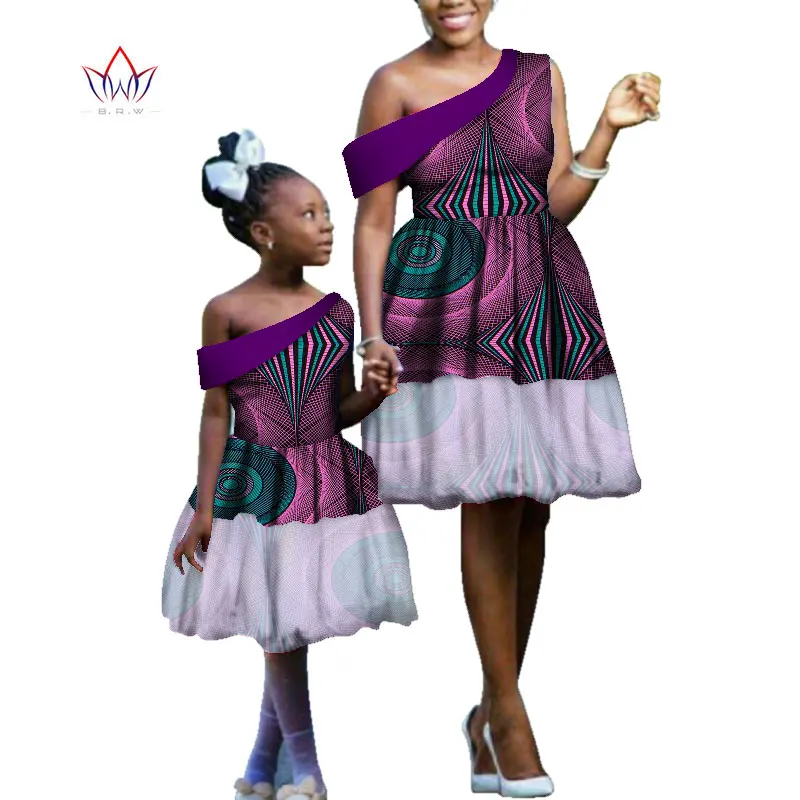Лето 2021 африканские платья Дашики для женщин и детей африканская одежда до колен