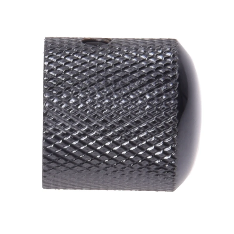 2 Черные комплектующие для электрогитары: 1 регулятор громкости и тональности и 6 седел хардтейл моста с верхней загрузкой 65 мм.