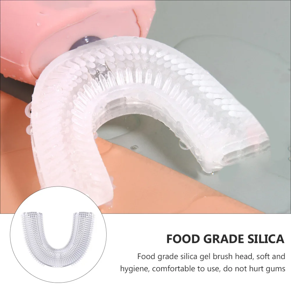 

3pcs U Shaped Toothbrush Heads Food-grade Electric Toothbrush Heads (White)