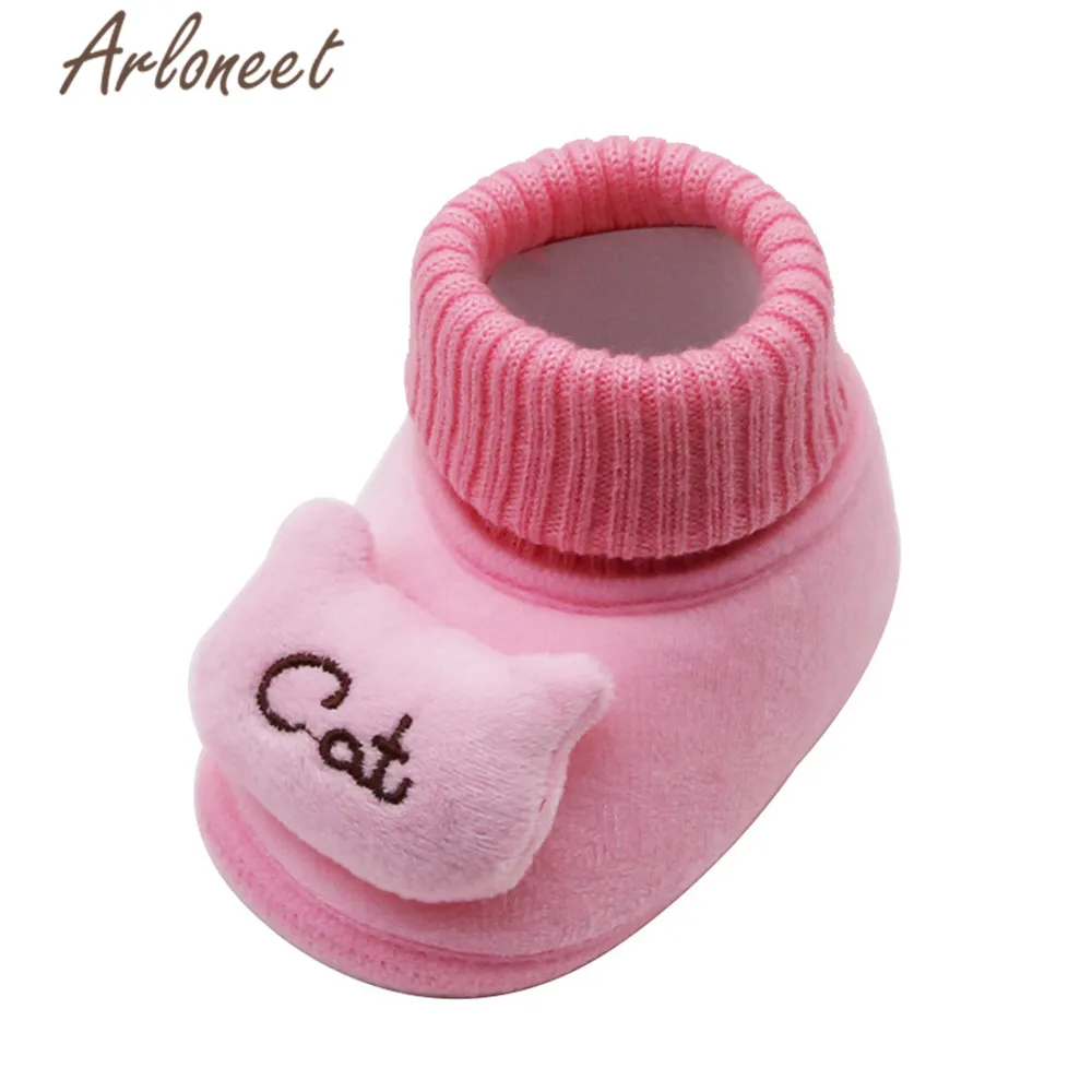 ARLONEET/Обувь для новорожденных девочек Обувь первых шагов Зимние Нескользящие
