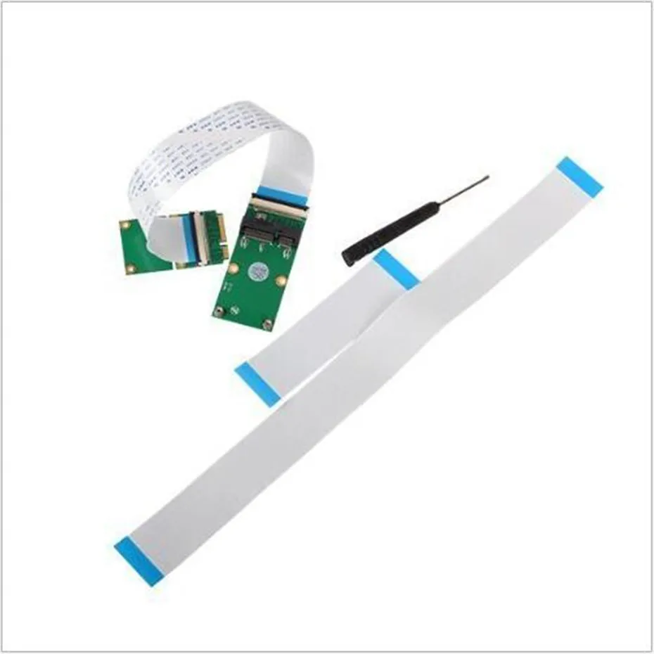 mini pcie to mini pcie mini pci e extender fpc 102030cm network card extend ssd extend extender extension adapter free global shipping