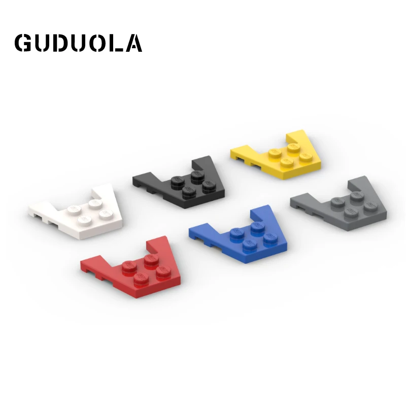 

Guduola Special Brick Wedge Plate 3x4 with Stud Notches (28842/48183/90194) MOC Building Block Children Toys 30pcs/LOT