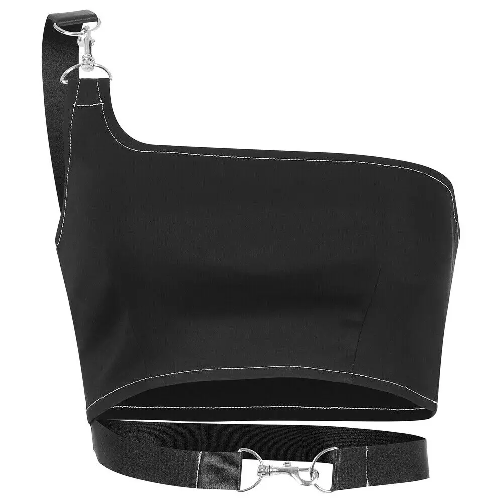 Модный летний женский пикантный клубный эластичный кроп топ на одно плечо с