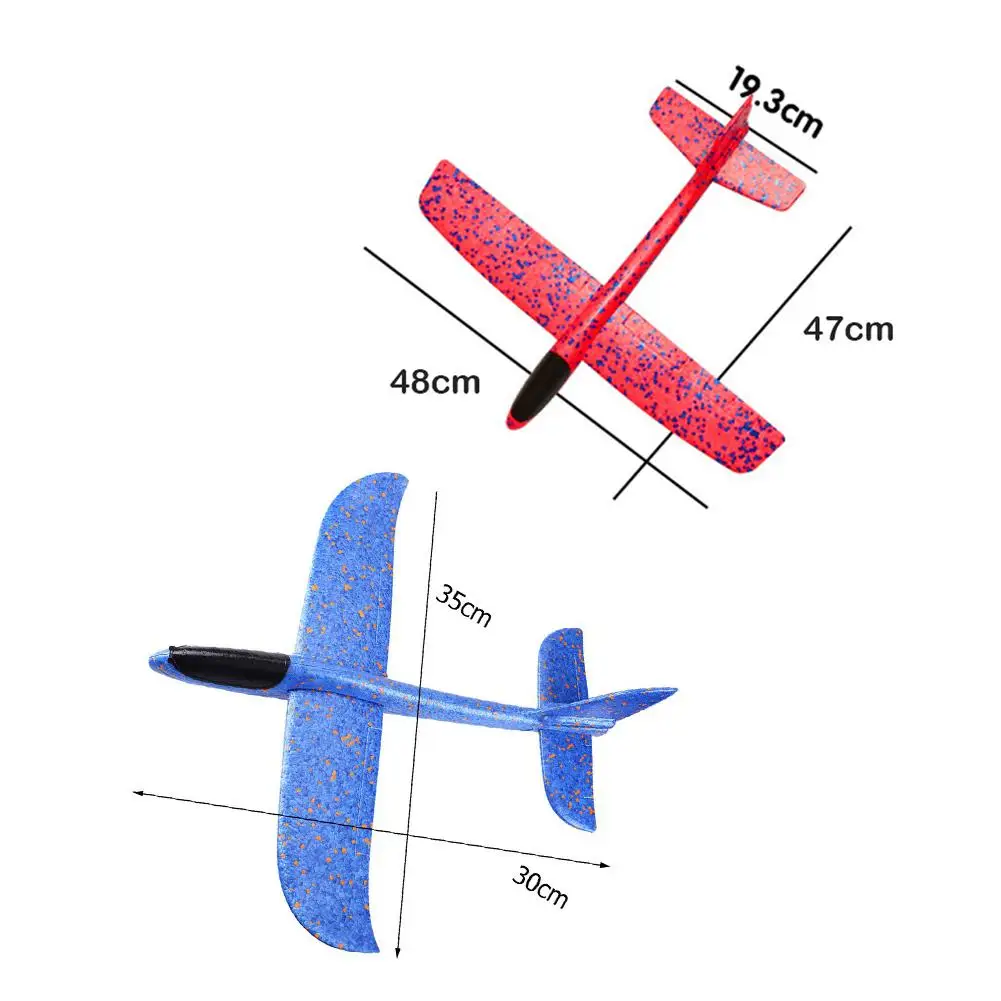

4pcs Children Foam Glider Hand Throwing EPP Color Convolution Exquisite Workmanship DIY Airplane Fly Outdoor Kid Puzzle Toy