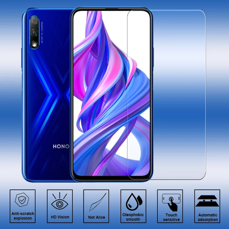 Бронированное стекло Honor 9x Защитная пленка для экрана huawei 9 x Закаленное Стекло