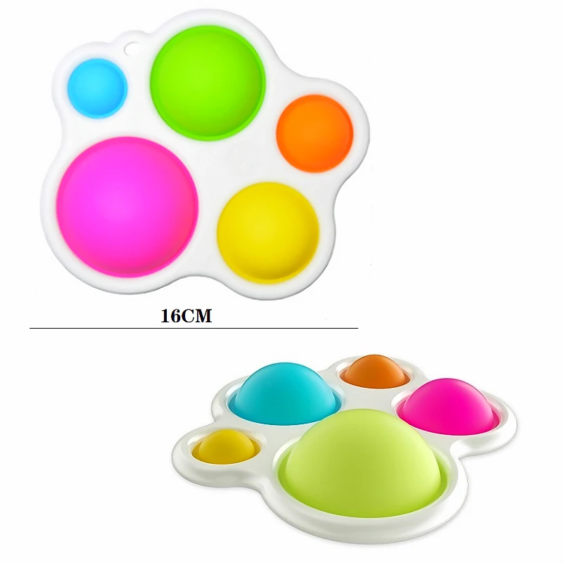 

Fidget Toy Simple Dimple Figet Anti Stress Keychain Dimple Mini Fidget Toys Kids Adult Anxiety Sensory NeedToys Dropshipping
