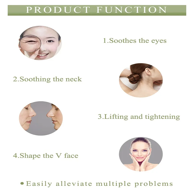 Роллер для лица из натурального авантюрина с двумя головками Нефритовый