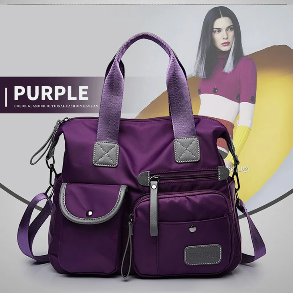 Популярная Спортивная женская сумка через плечо для улицы нейлоновая