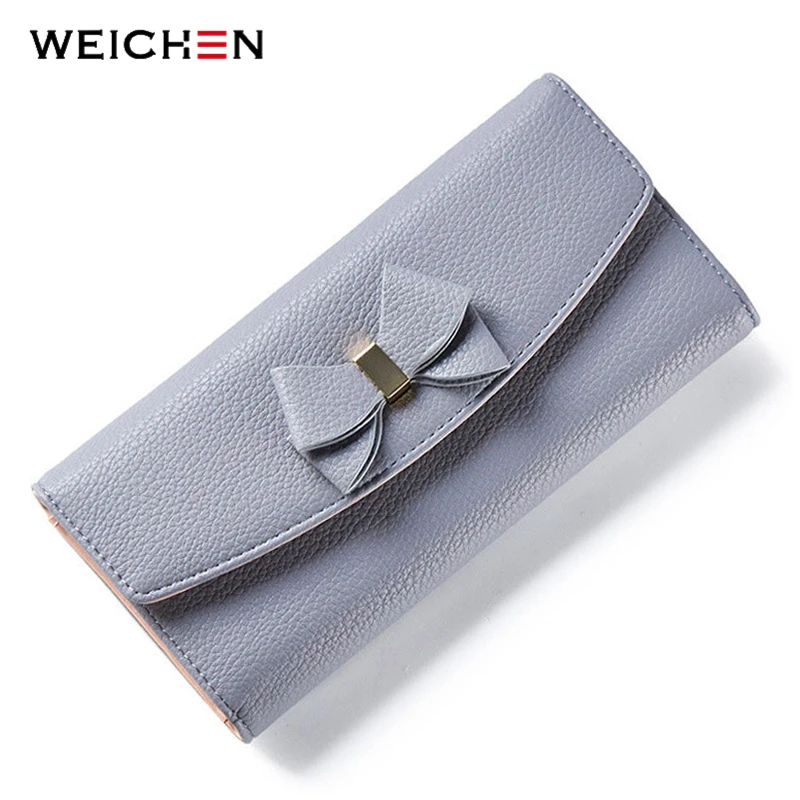 

Bow Designer Ladies Wallet Many Departments Female Wallets With Card Holder Phone Coin Money Pocket Women Purse Carteira