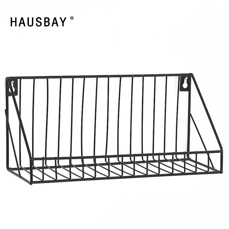 Настенный подвесной стеллаж для хранения железная настенная полка креативный