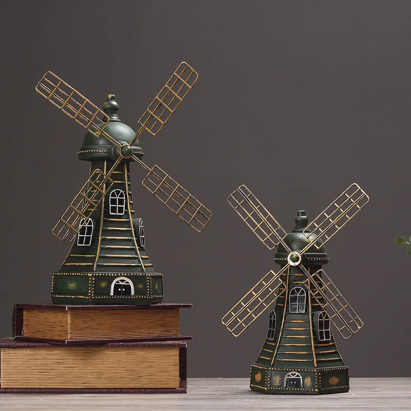 Американская страна Голландская ветряная мельница модель украшения бар кофе