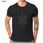 Оптовая продажа, тройная футболка унисекс с изображением викингов, компасов, стразов, вегвизиров, пары, большие размеры, унисекс, мужская одежда 98874
