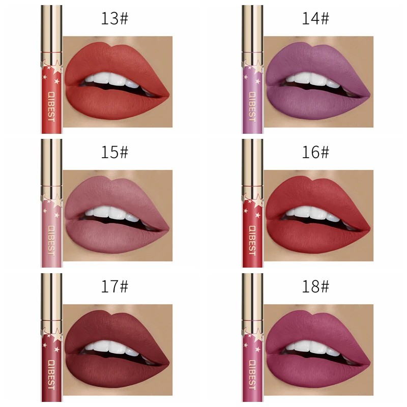 Горячая Распродажа 24 цвета матовая помада водостойкая Красный Блеск для губ Мате