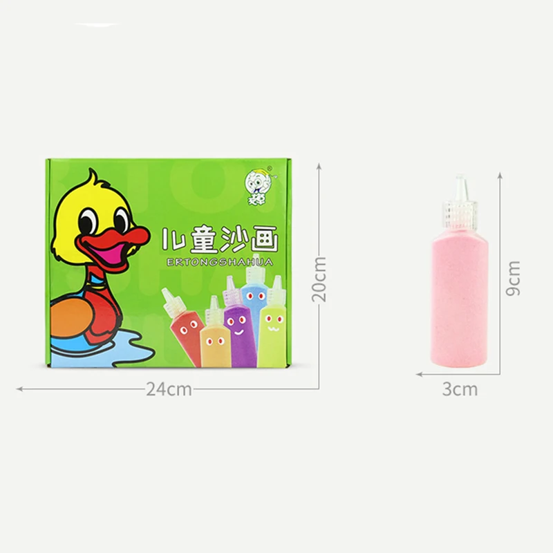 

Creative DIY Sand Painting Kids Montessori Toys Children Crafts Doodle Colour Sand Art Pictures Drawing Paper Educational Toys