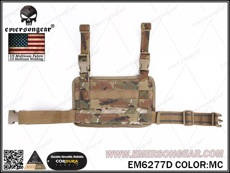 MC Emersongear Emerson модульная Rife Leg панель сумка тактическая Молл падение ножная сумка охотничий пистолет кобура Спорт на открытом воздухе Молл Сумка - Цвет: MC