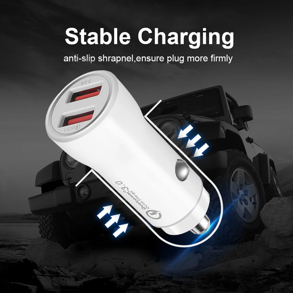 

Автомобильное зарядное устройство с двумя USB-портами, 3,1 А