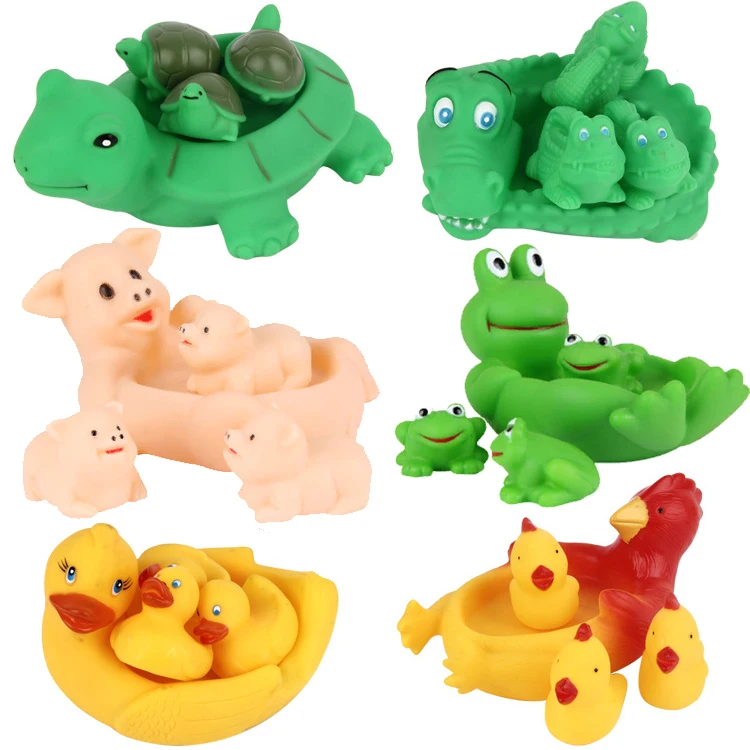 Игрушка для ванны животные Плавающие Игрушки воды мини красочные мягкие