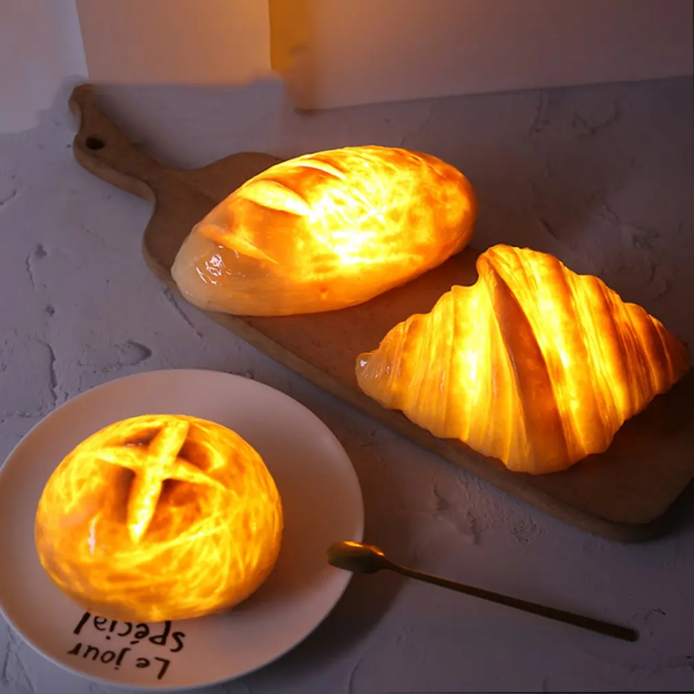 

Светодиодная настольная лампа для ручной работы, имитация электрического светильника для хлеба, ночник с питанием от батареи, атмосферсвет...