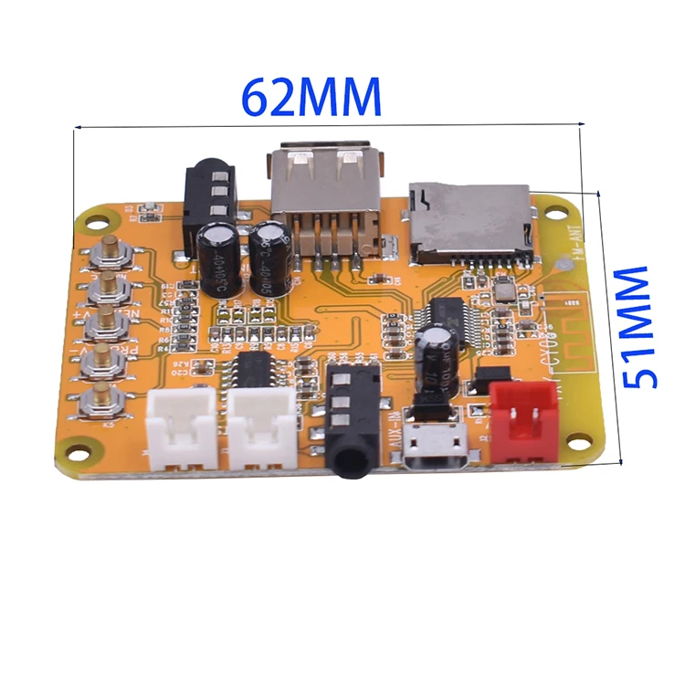 Tenghong Mini Bluetooth 4,1 MP3 аудио декодер доска 5 Вт* 2 усилитель Bluetooth аудио приемник модуль Поддерживает WAV APE FLAC DC5V