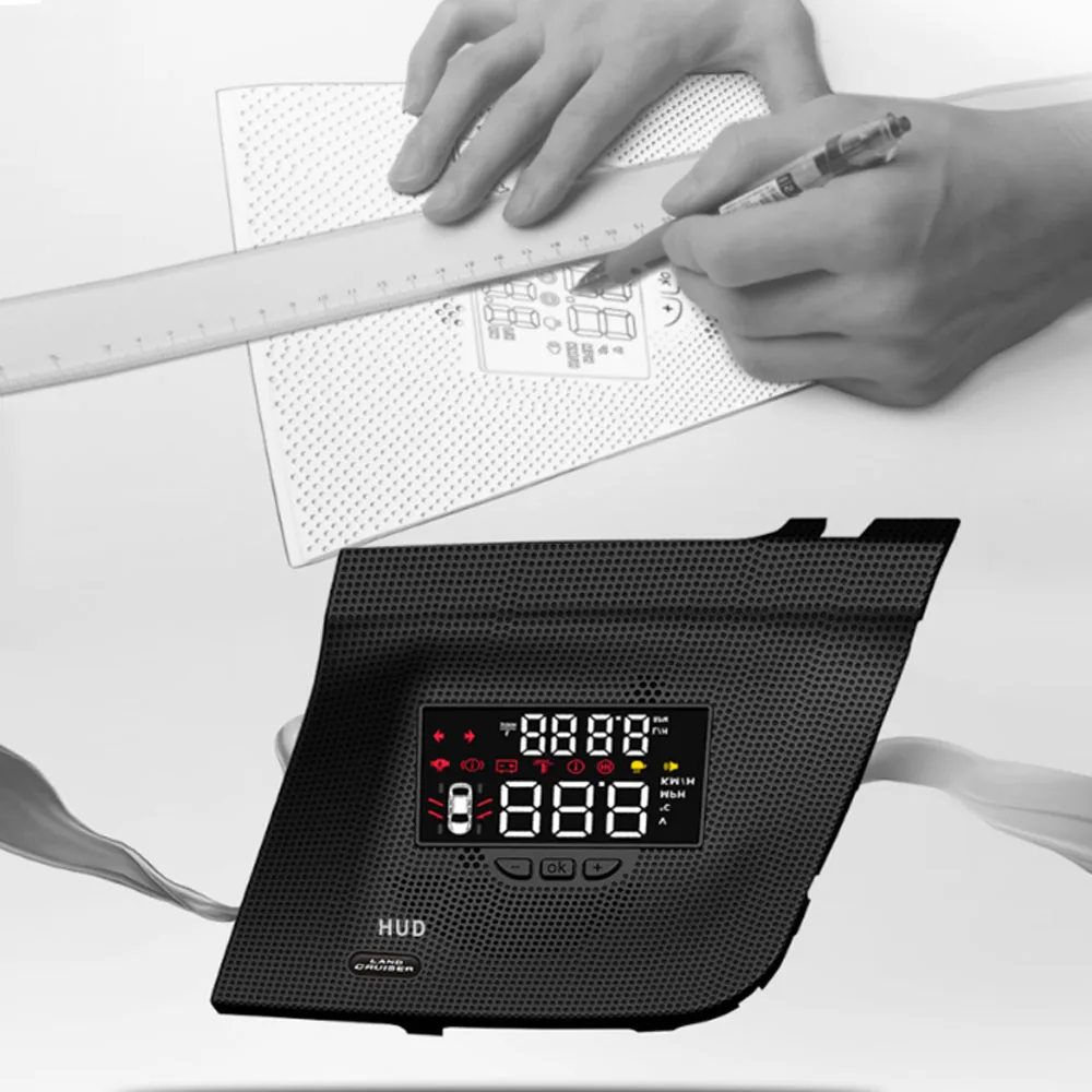 

For Toyota Land Cruiser 200 2010-2019 2020 2021 Auto Electronic Accessories Head Up Display HUD Car Professional Projector