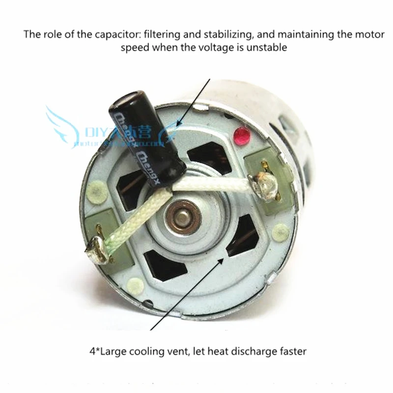 Модель лодочного автомобиля RS-380 высокоскоростной мотор постоянного тока 4 5 в 6 7 2