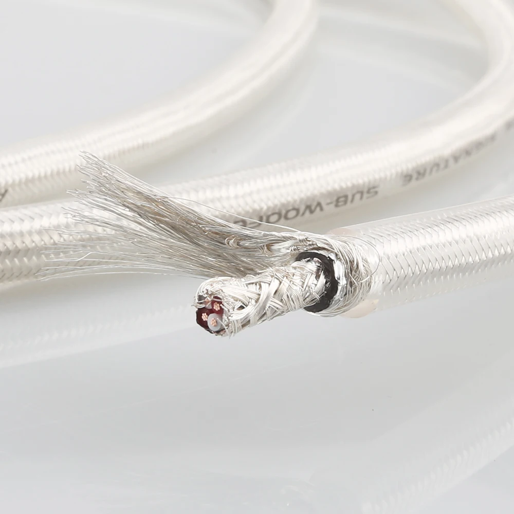 Audiocrast A26 OFC посеребренный Hi End RCA аудио соединительный кабель продается за 1 м для DIY