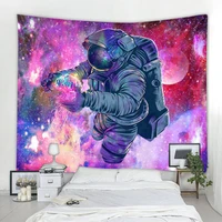 space astronaut tapestry rectangular art wall digital printing tapestry boho wall hanging living room office decoration supplies