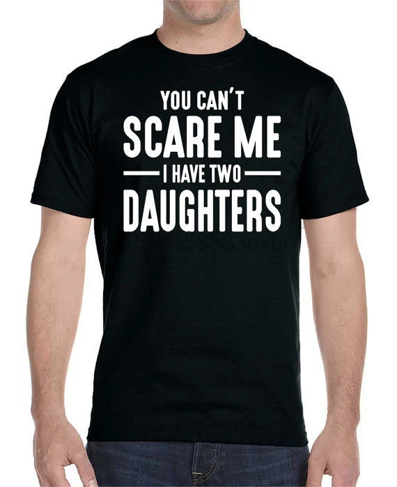 Распродажа новая модная летняя футболка с принтом Мужская надписью You Can't Scare Me I