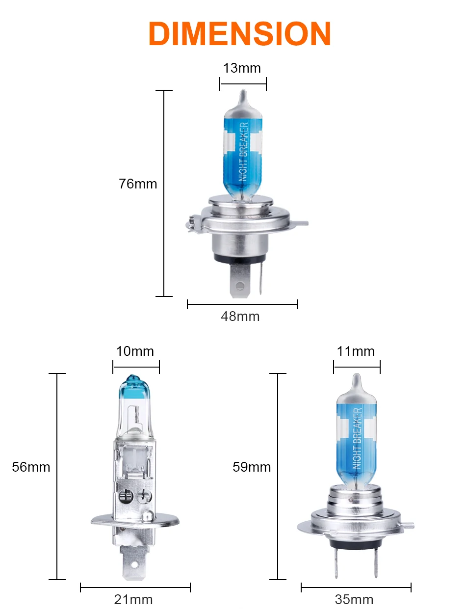 Лампа Ксеноновая OSRAM lampadine h7 H1 H4 12В 55 Вт Night breaker Лазерная фара белые Автомобильные фары лампы галогенные высокое ближнего и дальнего света лампы Лазерная 64210NL
