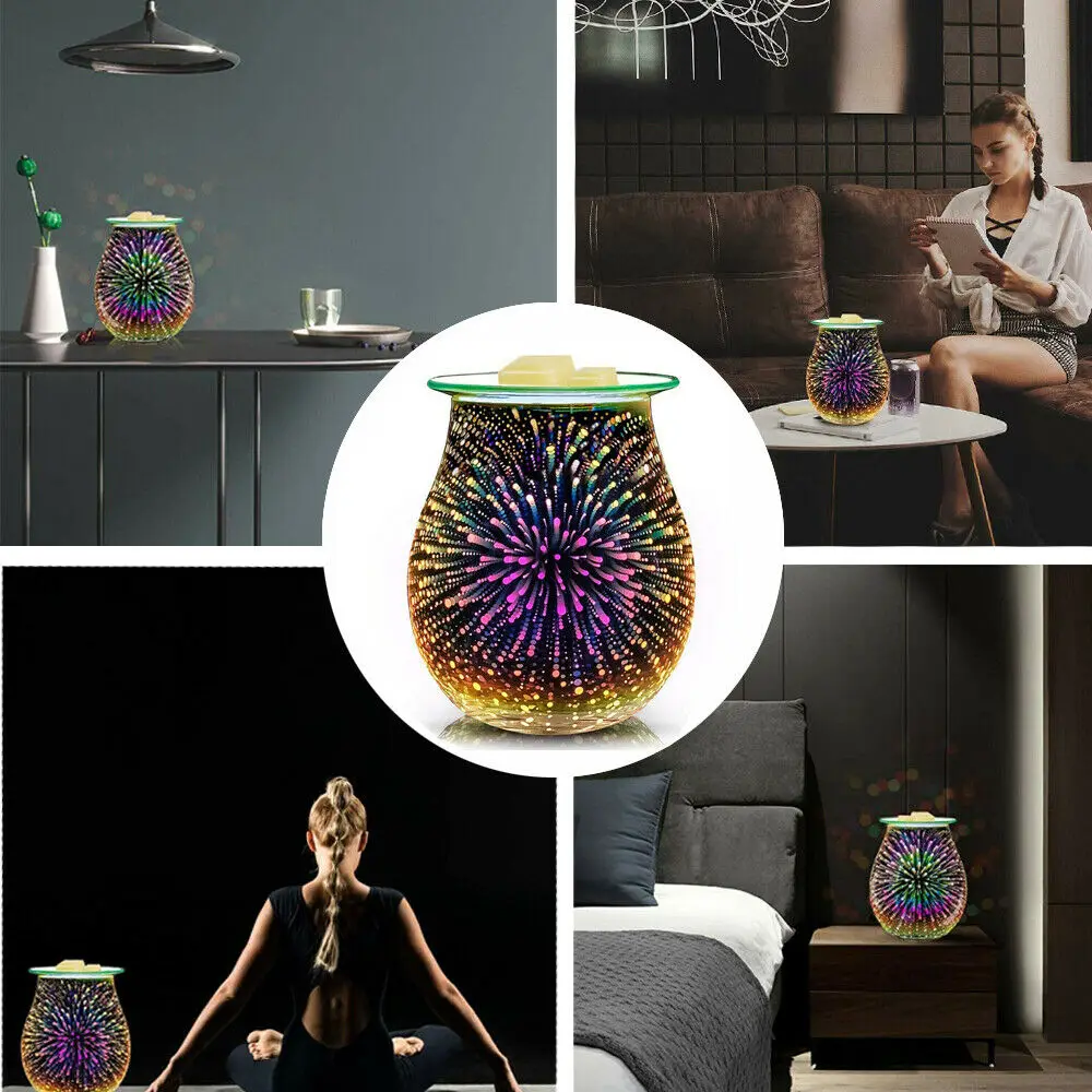 Стекло Электрический диффузор для масла увлажнитель воздуха воск расплава Ладан