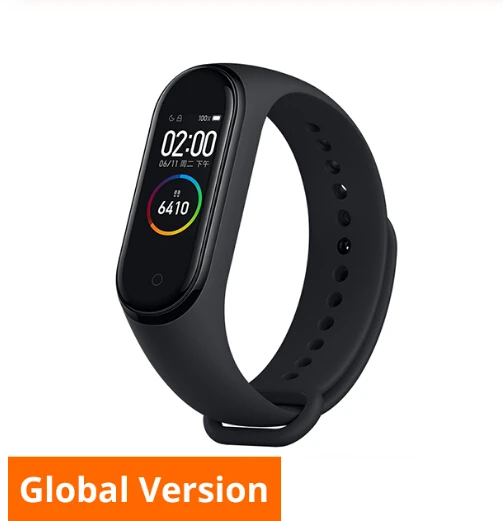 Xiaomi mi Band 4 глобальная Версия смарт-браслет AMOLED экран mi band 4 Band 4 Smartband фитнес-Браслет спортивный водонепроницаемый браслет - Color: Mi Band 4 Global