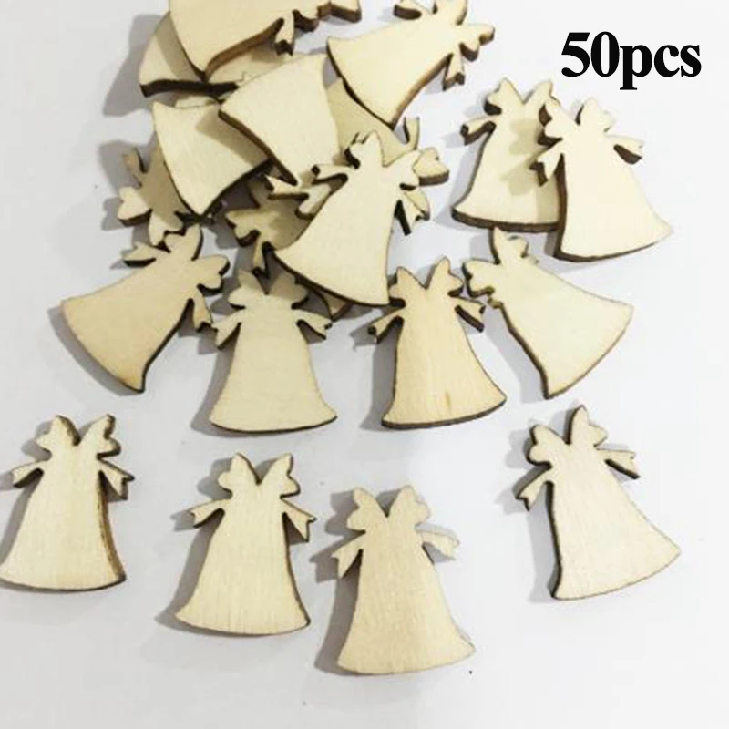 50 шт. Деревянная Рождественская елка украшения подвески Подвесные Подарки