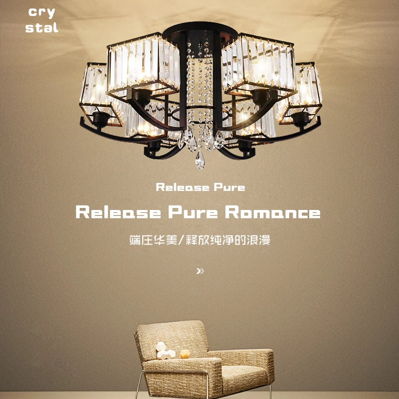 modern crystal chandeliers lighting for Livingroom Bedroom Fitting lusters Lamp Restaurant Decoration chandelier lights mode | Освещение
