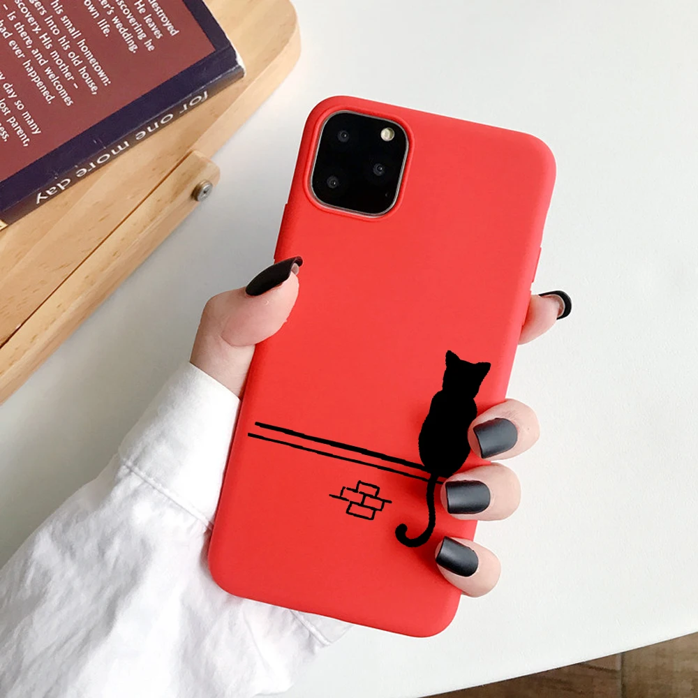 01 Забавный чехол для телефона с рисунком пальца для iPhone 11 Pro Max 6s 7 8 Plus Мягкий ТПУ чехол с мультяшным котом для iPhone X XR XS Max задняя крышка - Цвет: 01