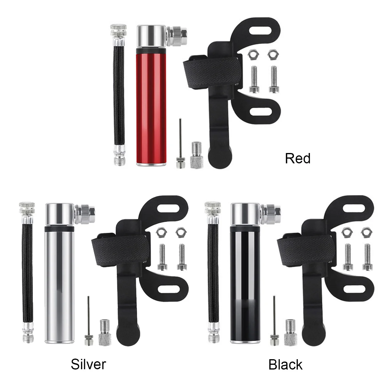 

Portable Bicycle Pump Mini Hand Cycling Air Pump Aluminum Alloy Ball Needle High Pressure Bicycle Air Needle Inflator