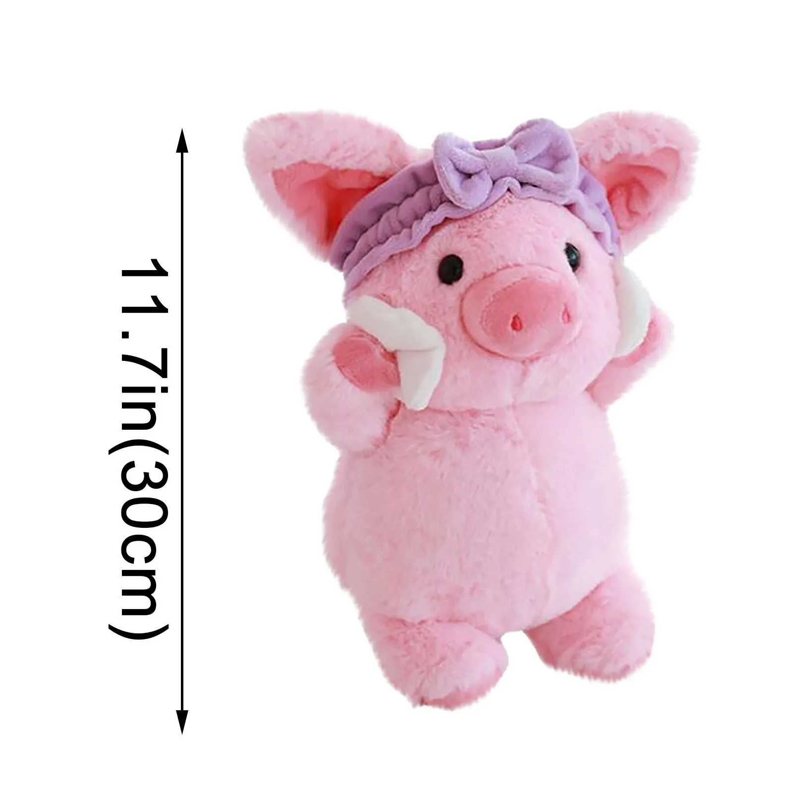 

Pink Smile Cute Makeup Powder Pig Smile Pig Doll Decoration Holiday Gifts Appease Girls Gift Durable Realistic Expression