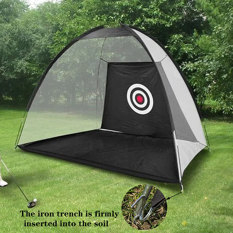 

3m Indoor Detachable Golf Practice Net Hitting Cage Garden Grassland Potable Practice Tent Outdoor Mesh Golf Training Equipment
