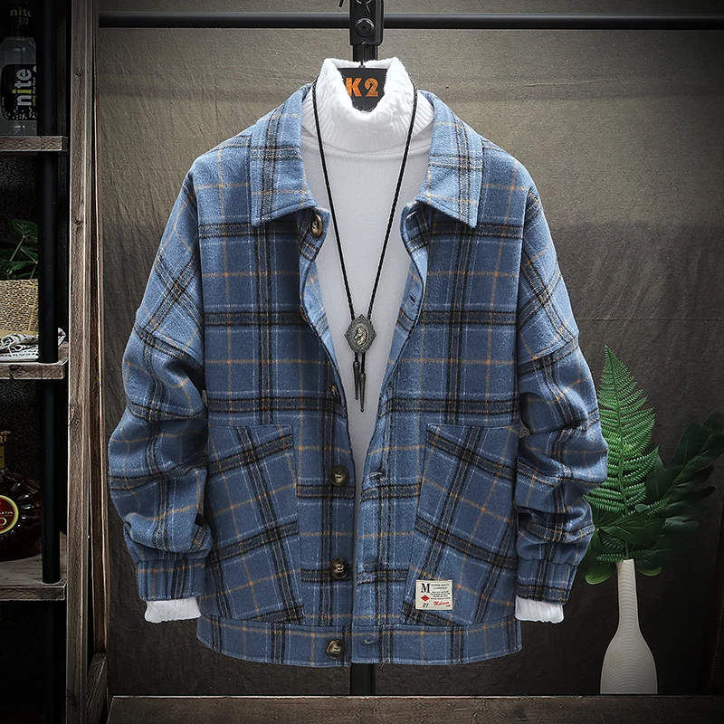 Шерстяное пальто куртки для мужчин новинка 2019 Осень-зима Ретро стиль