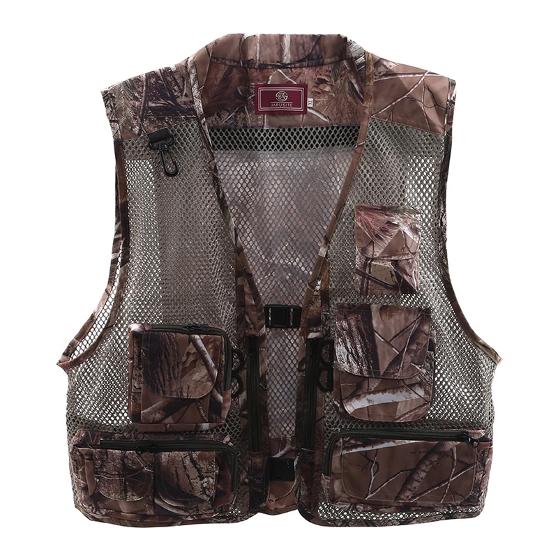 Летняя быстросохнущая дышащая сетчатая жилетка для мужчин фотограф куртка без