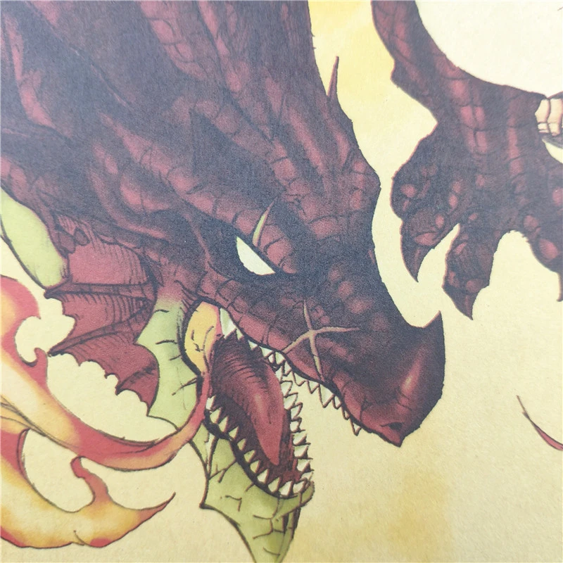 Винтажный постер с мультяшным аниме Сказочный хвост декоративные наклейки для