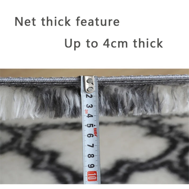 

Carpet for Living Room Fluffy Rug Thick Bed Room Carpets Anti-slip Floor Soft Rugs Kids Room Mat Home Decor 2021 New