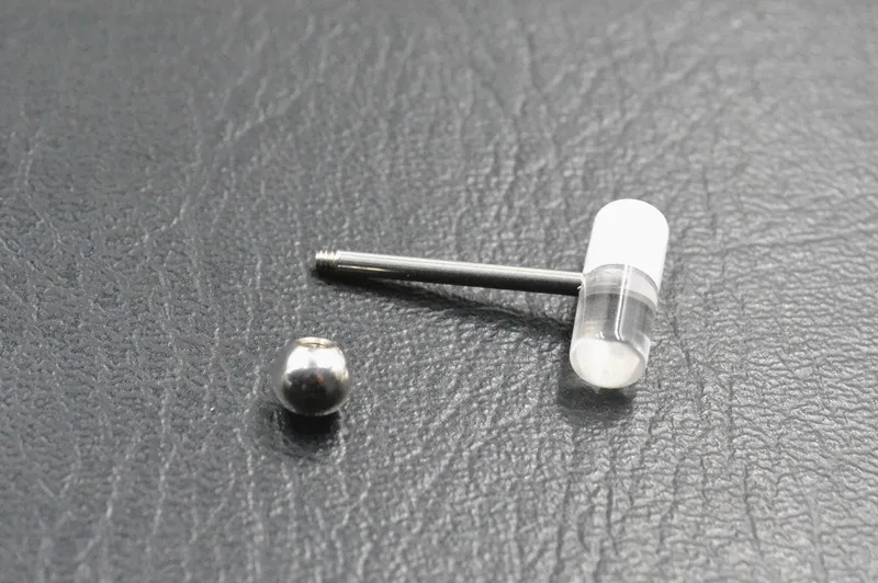 Бесплатная доставка 50 шт акриловые ювелирные изделия для тела прозрачная таблетки мяч язык/ниппель кольцо, штанги бар 14G ~ 1,6 мм фиксаторы пирсинг ювелирные изделия Бесплатная доставка 50 шт акриловые ювелирные изделия для тела прозрачная таблетки мяч язык/ниппель кольцо, штанги бар 14G ~ 1,6 мм фиксаторы пирсинг ювелирные изделия