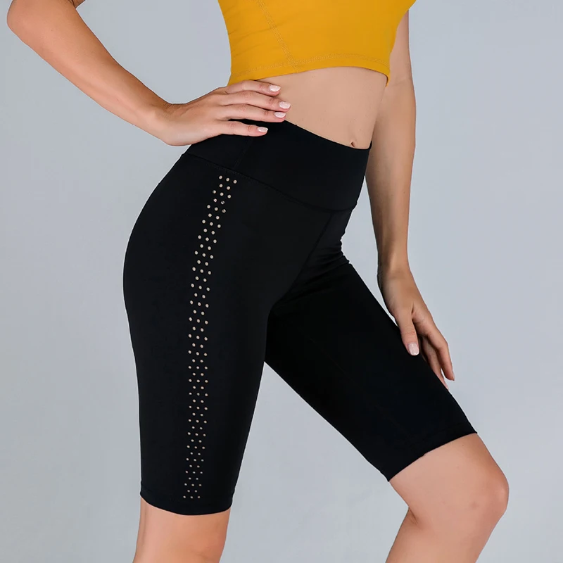 

Fitness Pants Women High Waist Leggings High Elastic Tight Pants Short Pants Quick-Dry Sports Pants