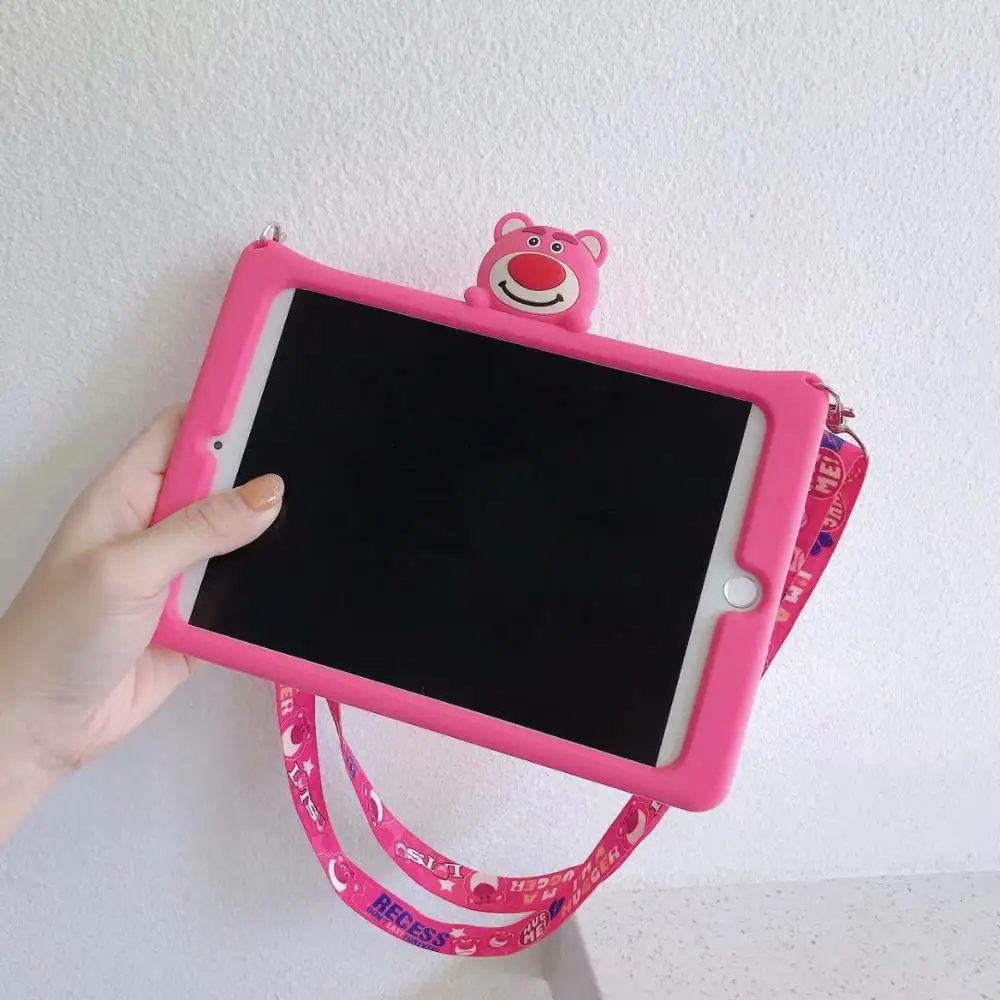 Case For iPad mini4 Tablet Cartoon Cute Silicone Soft Back protective shell Cover case Apple mini 4 7.9 +pen | Компьютеры и офис