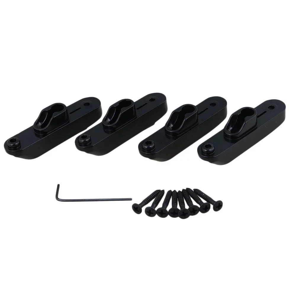 

4PCS Black 4-Single String Bass Bridge for Bass Guiter Musical Parts