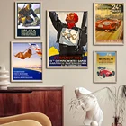 Художественный постер для спортивных игр и путешествий, винтажный постер с принтом лыж, Постер H201 для гостиной, домашний декор