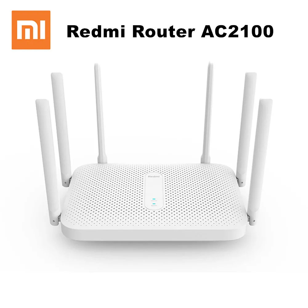 Xiaomi Redmi Router AC2100 Gigabit 2.4G 5.0GHz strengthen Dual-Band 2033Mbps Wireless Wifi Repeater 6 High Gain Antennas Wider